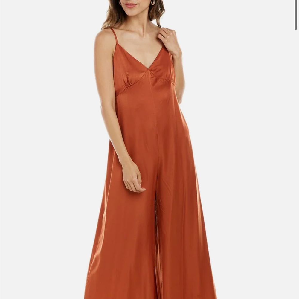 We wore what - rust wide leg jumpsuit